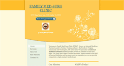 Desktop Screenshot of familymedsurgclinic.com