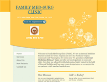 Tablet Screenshot of familymedsurgclinic.com